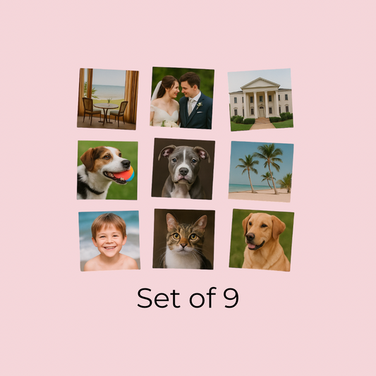 Photo Magnet Set of 9